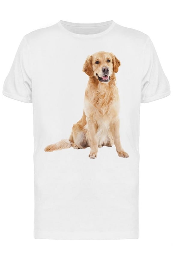 Golden Retriever Purebred T-Shirt Men -Image by Shutterstock, Male x-Large