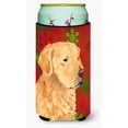 thumbnail image 1 of Golden Retriever Red Green Snowflake Holiday Christmas Tall Boy Hugger, 1 of 1