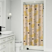 Golden Retriever Shower Curtain 36"x72" ,Bathroom Decorative Shower Curtains Set with 12 Hooks,Modern Waterproof Washable Shower Curtain