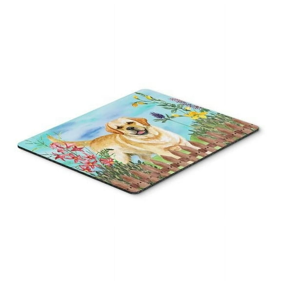 Golden Retriever Spring Mouse Pad, Hot Pad or Trivet