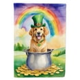 thumbnail image 1 of Golden Retriever St Patrick's Day House Flag 28 in x 40 in, 1 of 7
