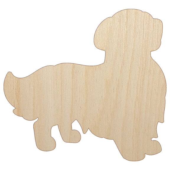 Golden Retriever Standing Dog Wood Shape Unfinished Piece Cutout Craft DIY Projects - 4.70 Inch Size - 1/8 Inch Thick