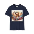 thumbnail image 1 of Golden Retriever Surfer Unisex Softstyle T-Shirt, 1 of 11