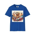 thumbnail image 1 of Golden Retriever Surfer Unisex Softstyle T-Shirt, 1 of 10