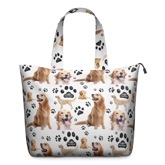 Golden Retriever Travel Tote Bags for Women Carry On,Large Weekender Bags for Women Travel,Multi Functional Duffle Bag for Work,Shopping,Sports