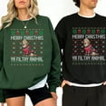 thumbnail image 1 of Golden Retriever Ugly Christmas Ya Filthy Animal Sweatshirt, Dog Lover Sweater Christmas, Ugly Christmas Sweater, 1 of 4