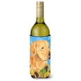thumbnail image 1 of Golden Retriever in Summer Flowers Wine Bottle Hugger, 1 of 1