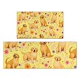 thumbnail image 1 of Golden Retrievers and Pioneer Flower Kitchen Rugs Sets Of 2,Anti Fatigue Kitchen Mat Rugs Non Slip Washable,Decorative Kitchen Floor Mats for Kitchen,Sink,Laundry,17"x30"+17"x47", 1 of 7