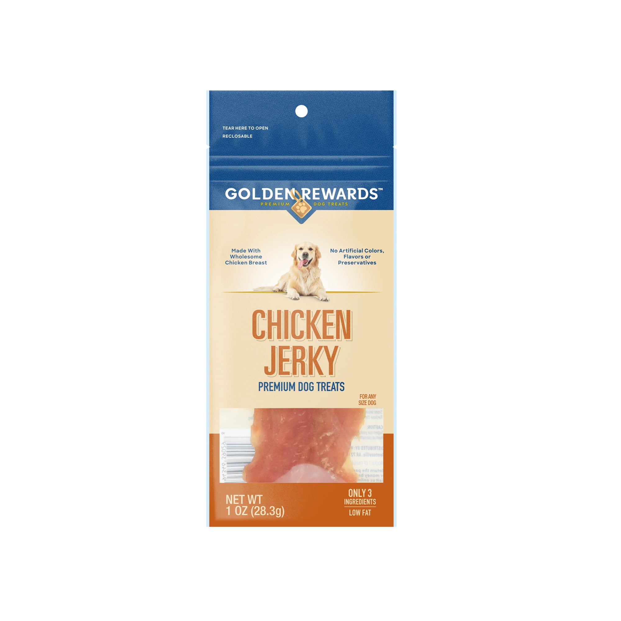 Golden Rewards Chicken Jerky, 1 oz, 1 Count