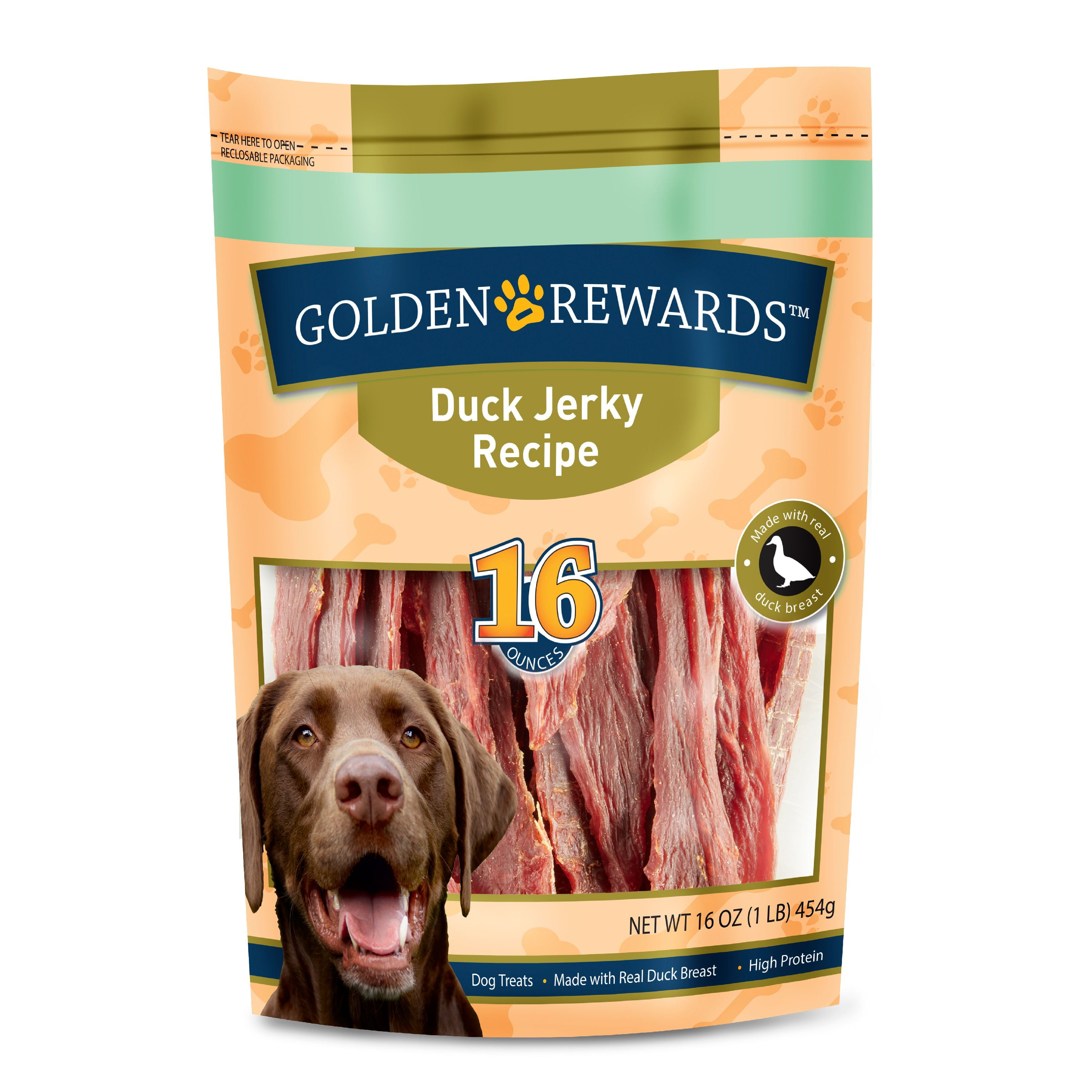 Golden Rewards Duck Flavor Jerky Dog Treats, 16 oz.