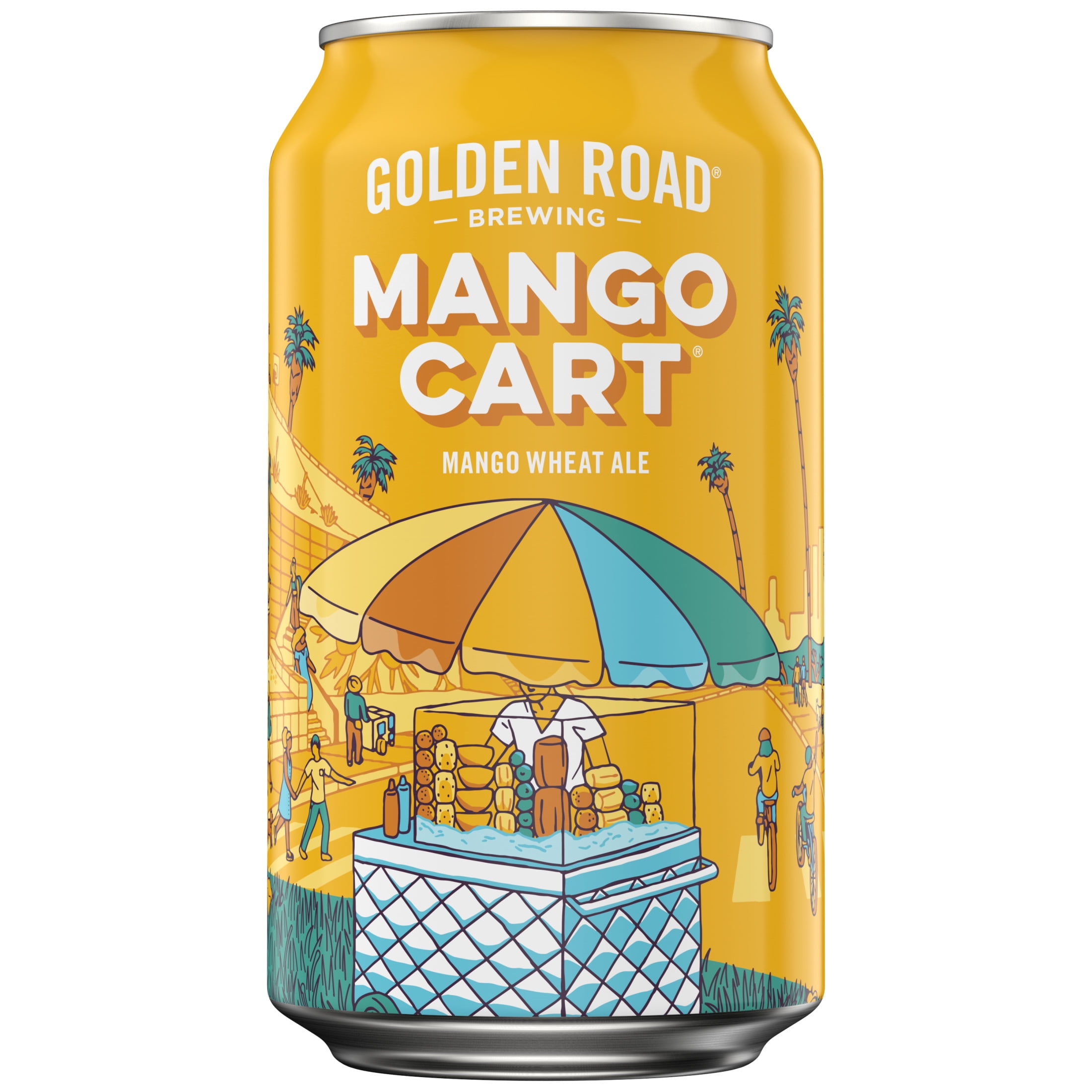 Golden Road Wheat Ale Mango Cart Beer 12 fl oz 1 Can, Craft Beer, 4