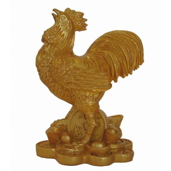 Golden Rooster Statue