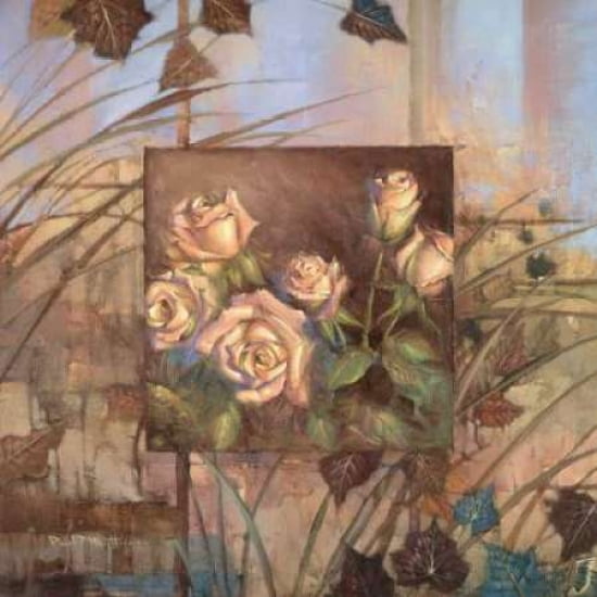 Golden Rose Canvas Art - Paul Mathenia (24 x 24)