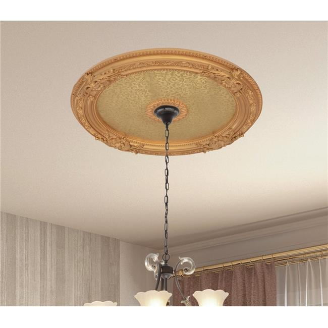 AFD Home 36 in. Round Chandelier Ceiling Medallion - Gold