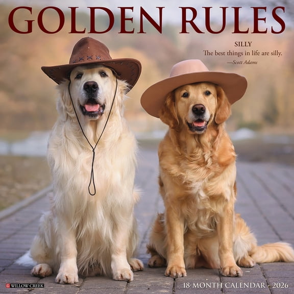 Golden Rules 2026 Wall Calendar, (Paperback)
