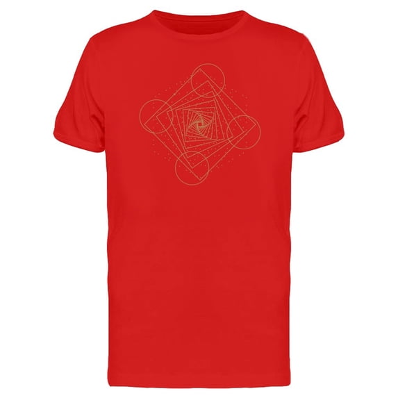 Golden Sacred Geometry Mandala Tee Men's -Image by Shutterstock