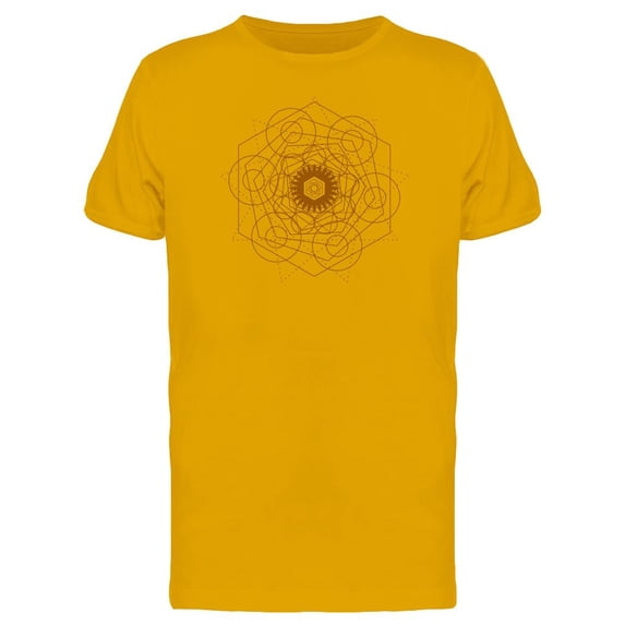 Golden Sacred Mandala Tee Men's -Image by Shutterstock