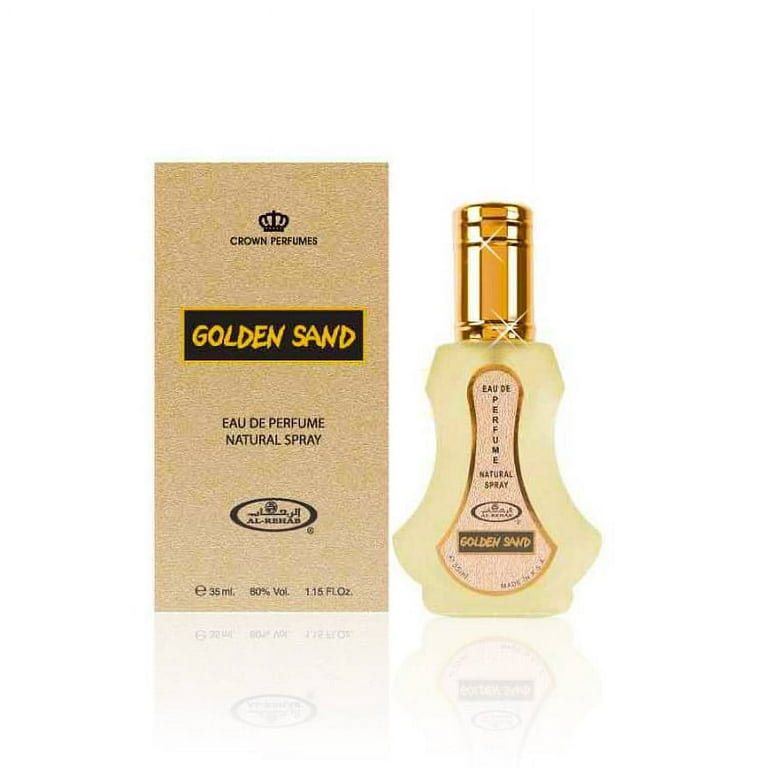 Golden Sand - Al-Rehab Eau De Natural Perfume Spray- 35 ml (1.15 fl. oz)- 2  pack 