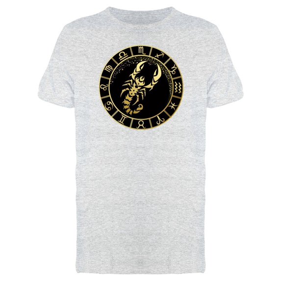 Golden Scorpio Black Frame Tee Men's -Image by Shutterstock