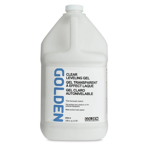 Golden Self-Leveling Clear Gel Medium - Gloss, 128 oz tub