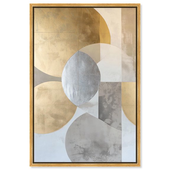 Golden Sequence I Canvas Textured Digital Art by Art Remedy, Gold Frame, 36 x 54