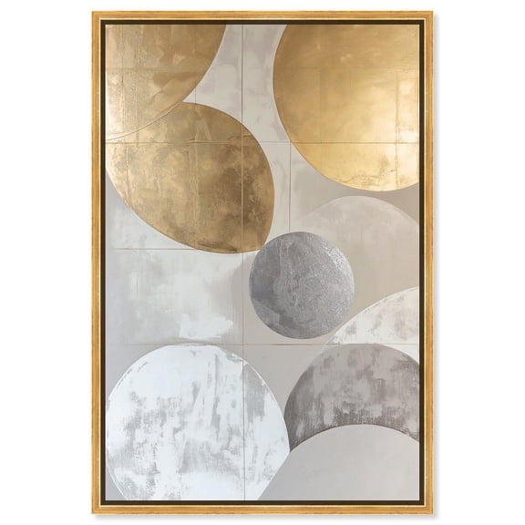 Golden Sequence II Canvas Textured Digital Art by Art Remedy, Gold Frame, 16 x 24