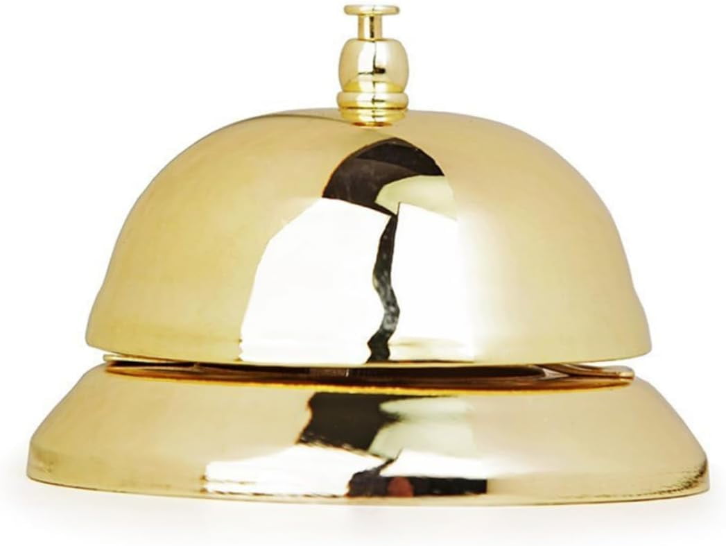 Golden Service Bell Golden Hands Pressing Creative Service Bell ...
