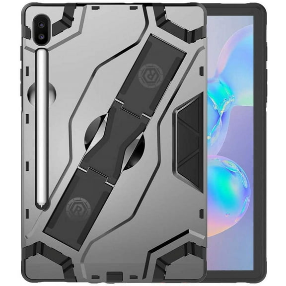 Golden Sheeps Compatible for Samsung Galaxy Tab S6 10.5 Inch Model SM-T860/T865/T867 2019 Release Tablet Heavy Duty Drop Proof Armor Slim Full-Body Protection Handle Stand Case (Black)
