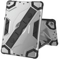 thumbnail image 1 of Golden Sheeps Compatible for iPad 9/8/7 Generation Case (2021/2020/2019) 10.2 Inch Heavy Duty Drop Proof Armor Slim Full-Body Protection Handle Stand Case (Silver), 1 of 8