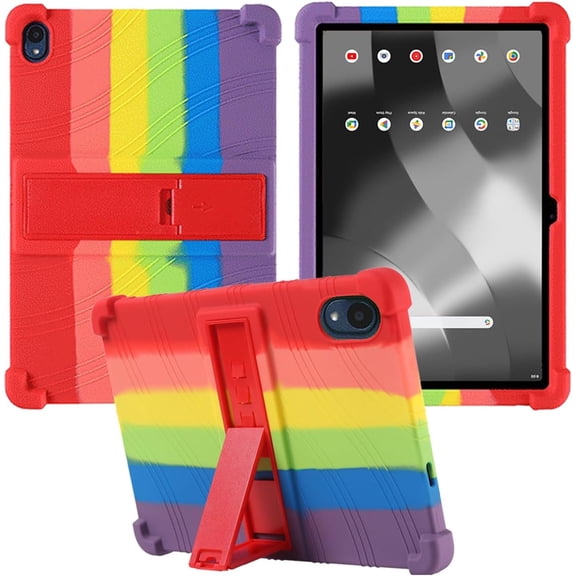 Golden Sheeps Drop PrCompatible for onn. 12.1" Tablet Pro 2024 (Model 100146663) Silicone Case with Stand (Rainbow)