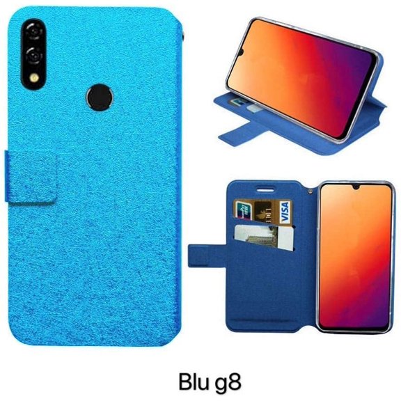Golden Sheeps Flip Case Compatible for BLU Studio View 2019-6.0 Magnetic Leather Wallet Pouch Cover Case Card Holder with a Viewing Stand