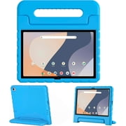 Golden Sheeps Kid Friendly Case Compatible for Onn 10.1" Gen 4 2024Model100135925 Shockproof Ultra Light Weight Convertible Handle Stand Cover Blue