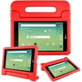 thumbnail image 1 of Golden Sheeps Kid Friendly Case Compatible for Onn 10.1" Gen 4 2024(Model:100135925) Shockproof Ultra Light Weight Convertible Handle Stand Cover (Red), 1 of 3