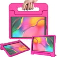 thumbnail image 1 of Golden Sheeps Kid Friendly Case Compatible for Samsung Galaxy Tab A 10.1 Case 2019 Model T510 T515 T517, Shockproof Ultra Light Weight Convertible Handle Stand Cover (Rose), 1 of 8
