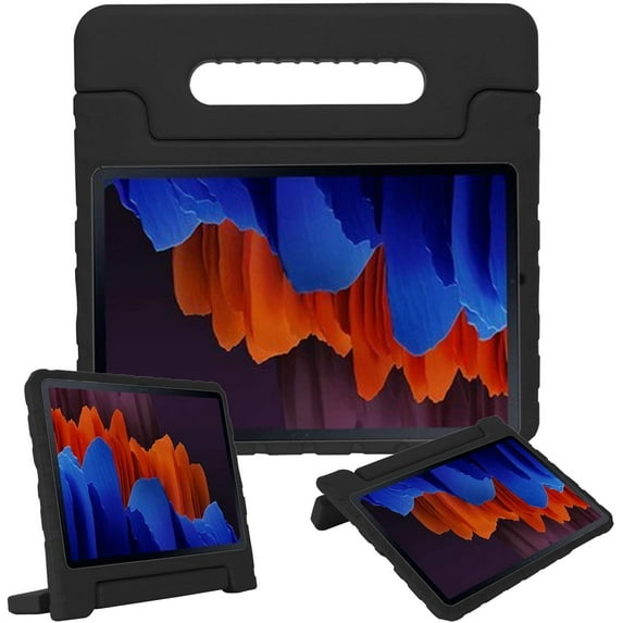 Golden Sheeps Kid Friendly Case Compatible for Samsung Galaxy Tab A7 10.4" 2020 Release(10.4-Inch, SM-T500/T505/T505N/T507) Shockproof Ultra Light Weight Convertible Handle Stand Cover (Black
