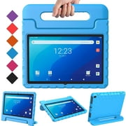 Golden Sheeps Kid Friendly Case Compatible for Walmart Onn Pro 10.1" Android Tablet 2020 Release (Model: 100003562) Shockproof Ultra Light Weight Convertible Handle Stand Cover (Blue)