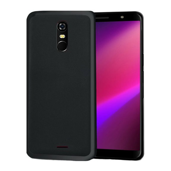 Golden Sheeps TPU Case for BLU Studio View 2019 Transparent Flexible Rubber Gel Thin Case Cover (Black)