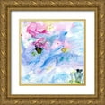 thumbnail image 1 of Golden, Sheila 12x12 Gold Ornate Wood Framed with Double Matting Museum Art Print Titled - Violet Waters, 1 of 4