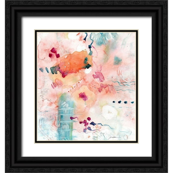 Golden, Sheila 12x13 Black Ornate Wood Framed with Double Matting Museum Art Print Titled - Emergence
