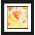 thumbnail image 1 of Golden, Sheila 20x21 Black Ornate Wood Framed with Double Matting Museum Art Print Titled - Windblown Poppies #3, 1 of 4
