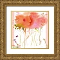 thumbnail image 1 of Golden, Sheila 26x26 Gold Ornate Wood Framed with Double Matting Museum Art Print Titled - Butterfly Blossoming, 1 of 4