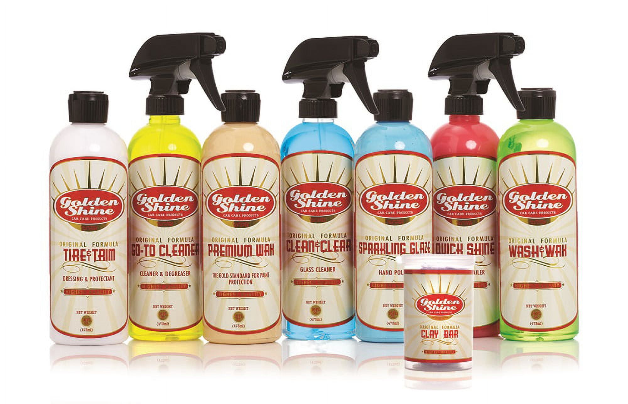 Golden Shine Car Care 8-Piece Essentials Auto Detailing Kit GS-EP