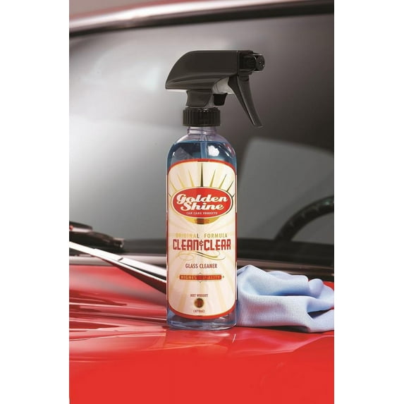 Golden Shine Clean & Clear Window and Glass Cleaner Spray For Car and Home Windows