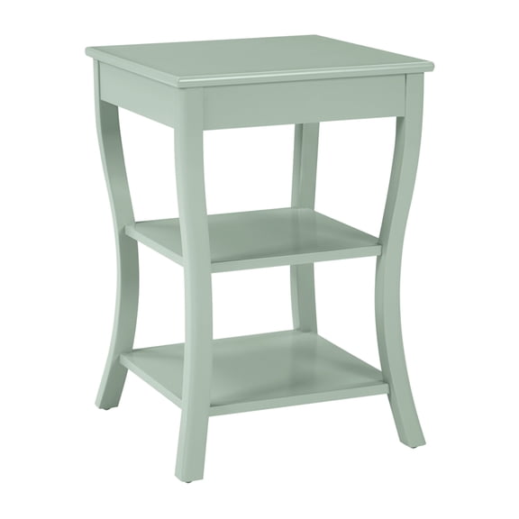 Golden Side Table in Sage Green Wood Finish
