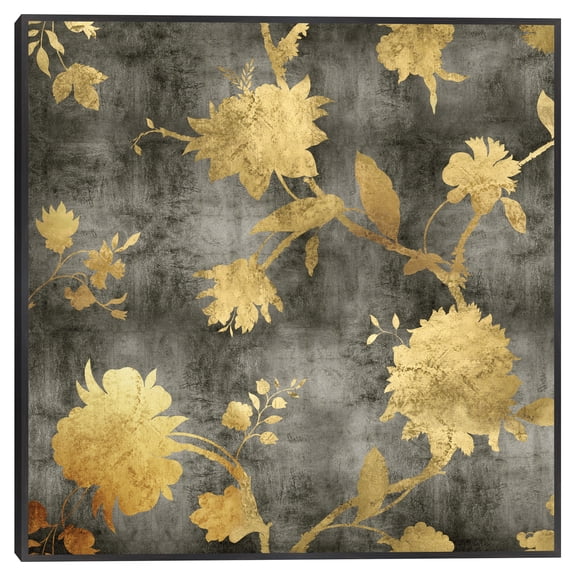 Golden Silhouette I by Erin Lange Framed Canvas Art Print