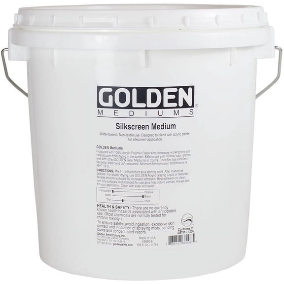 Golden Artist Colors, 128 oz, Silkscreen Medium