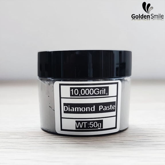 Golden Smile 10000 Grit Diamond Polishing Paste - 50g/1.76OZ Ultra-Fine Mirror Finish Compound for Jewelry, Metal, Glass, Ceramics & Gemstones