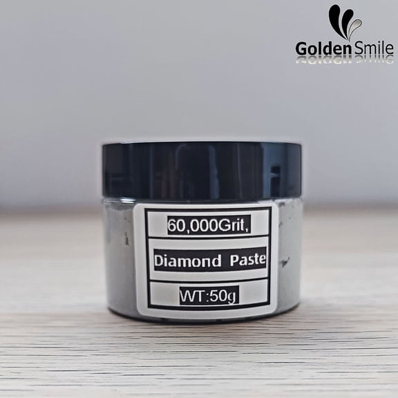 Golden Smile 60000 Grit Diamond Polishing Paste - 50g/1.76OZ Ultra-Fine Mirror Finish Compound for Jewelry, Metal, Glass, Ceramics & Gemstones
