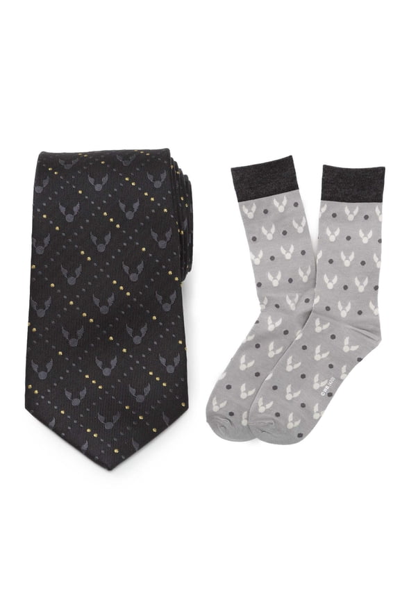 Golden Snitch Black Necktie Gift Set