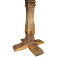 thumbnail image 1 of Golden Solid Wood Pedestal Bar Table in Brown, 1 of 3